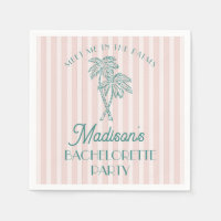 Pink Palm Spring Pastel Beach Bachelorette Party