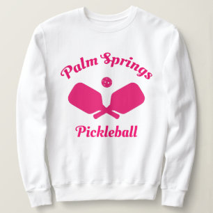Pink Palm Springs Pickleball Sweatshirt