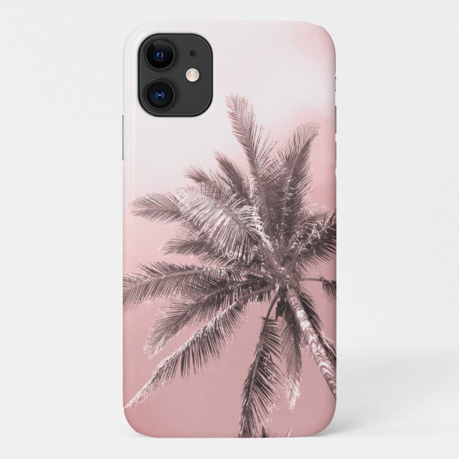 Pink Palm Tree Case-Mate iPhone Case (Back)