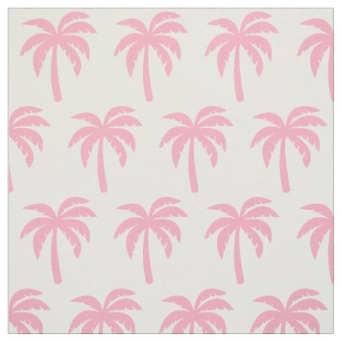 Pink Palm Tree Fabric
