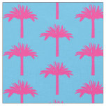 Pink Palm Tree Fabric