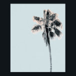 Pink Palm Tree Mint Sky Retro Wall Art Poster<br><div class="desc">Pink Palm Tree Mint Sky Retro Wall Art Poster 8x10
Designed by Gorjo Designs 
 
// Need a custom design? Got other ideas? Feel free to contact me at: zoe@gorjodesigns.com //</div>