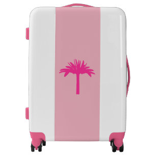 Pink Palm Tree Suitcase