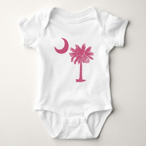 Pink Palmetto Moon Baby Bodysuit