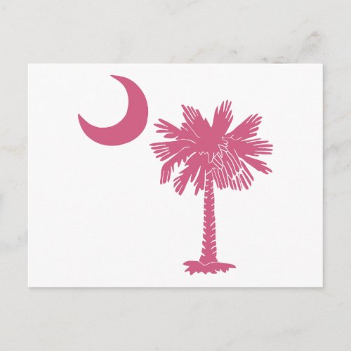 Pink Palmetto Moon Postcard