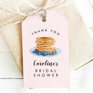Pink Pancake Bridal Shower Brunch Favor Tag