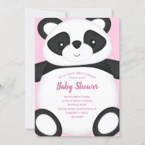 Panda bear baby shower 2024 invitations