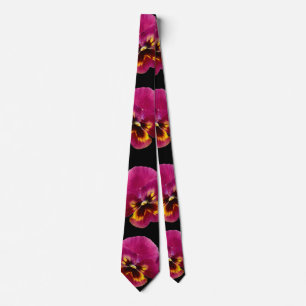 Pink Pansies Passion, Neck Tie