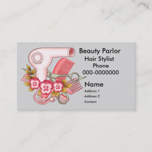 Pink Pansy Beautician Appointment Card