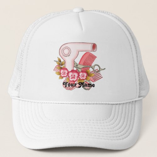 Pink Pansy Beautician hat