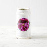 Pink Pansy Beer Stein