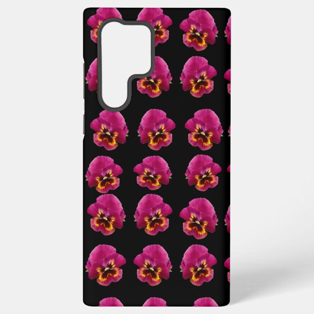 Pink Pansy Passion, Samsung Galaxy Case (Back)