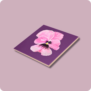 Pink Pansy Tile