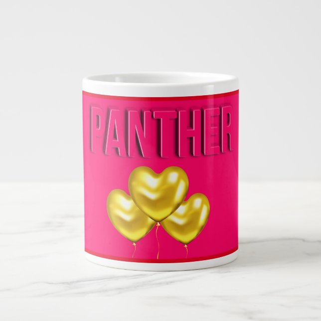 Pink Panther Love Giant Coffee Mug (Front)