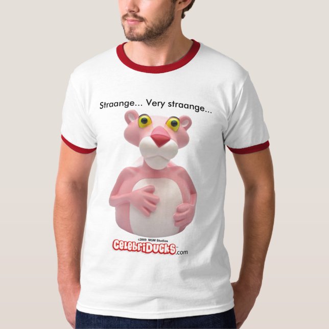 Pink Panther Tee shirts by CelebriDucks (Front)