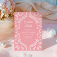 Pink Papel Picado Mexican Baby Shower