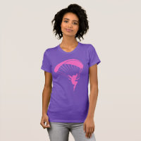 Paragliding Heart  Love Beat  Funny Printed T shirt