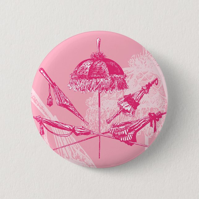 Pink Parasols Button (Front)