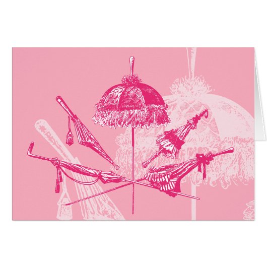 Pink Parasols Cards (Front Horizontal)