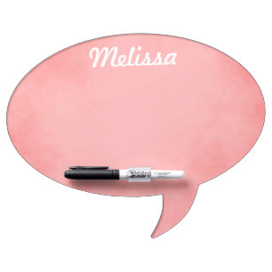 Pink Parchment Dry Erase Board