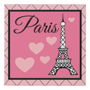 Pink Paris Wall Art