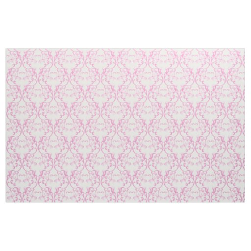 Pink Parisian Damask Pattern Fabric