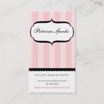 Pink Parlour Business Card by spinsugar at Zazzle