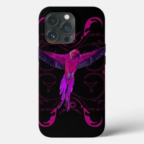 Pink Parrot iPhone 13 Pro Case