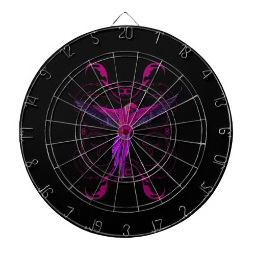 Pink Parrot Dart Board