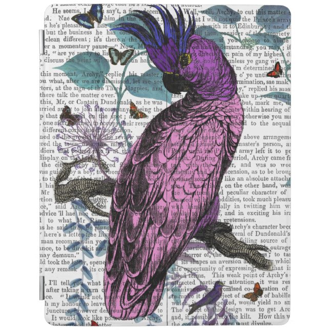 Pink Parrot iPad Air Cover (Front)