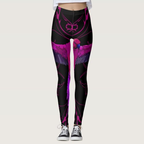 Pink Parrot Leggings