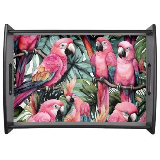 Pink Parrots 