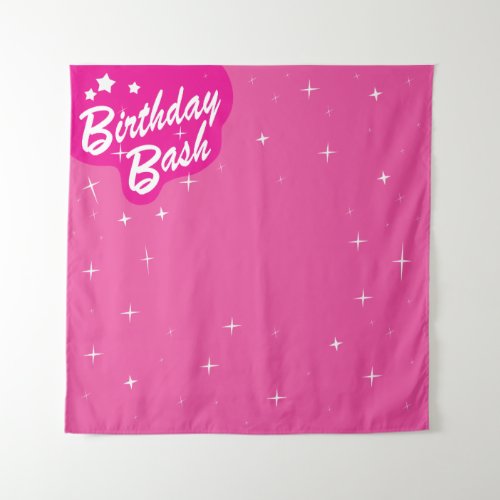 Pink Party Backdrop _ Girls Birthday Party