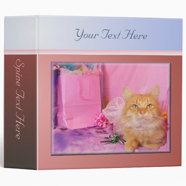 Pink Party Kitty Binder (Front/Spine)