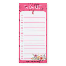 Pink Passion Heart To Do List