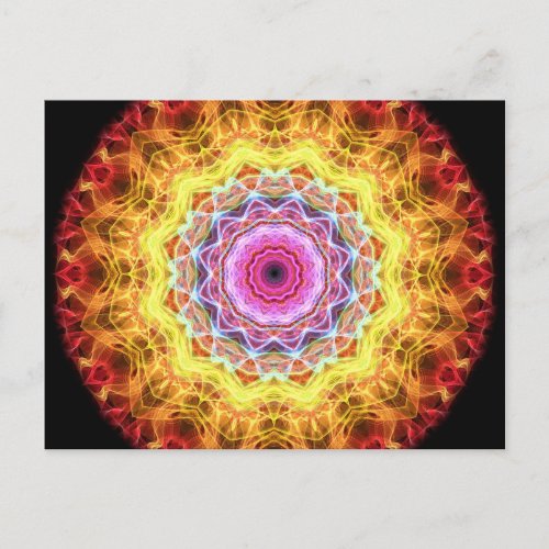 Pink Passion  kaleidoscope Postcard