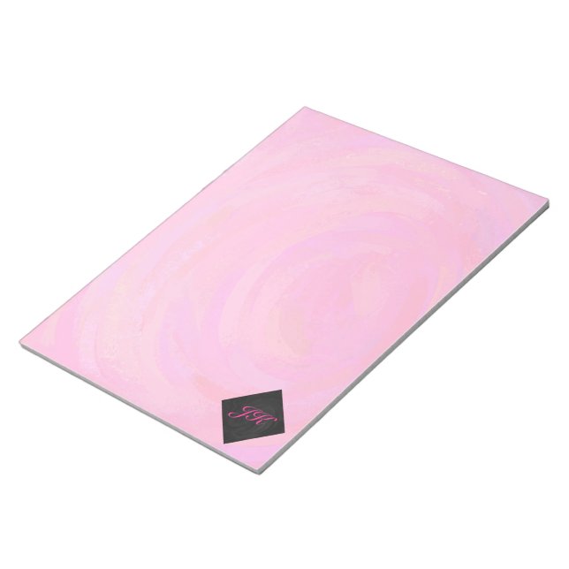Pink Passion Monogram Notepad (Angled)