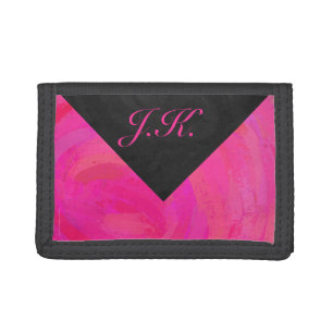 Pink Passion Monogram Trifold Wallet