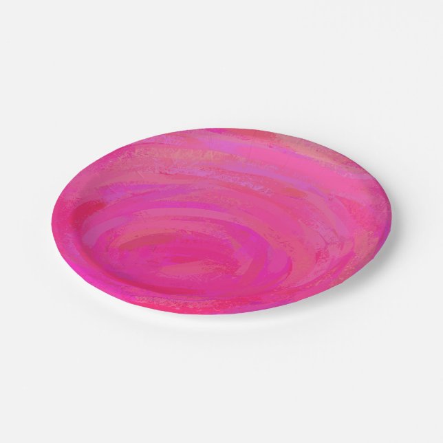 Pink Passion Paper Plates (Angled)