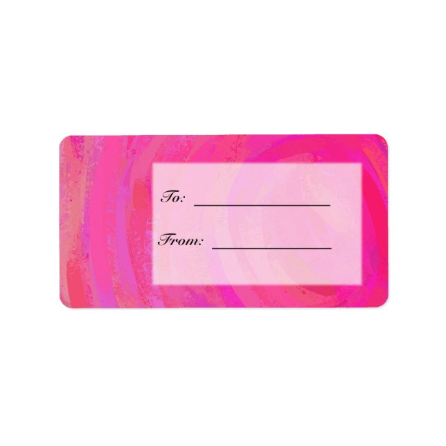 Pink Passion Personalized Label (Front)