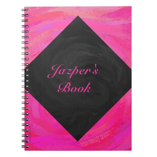 Pink Passion Personalized Notebook (Front)