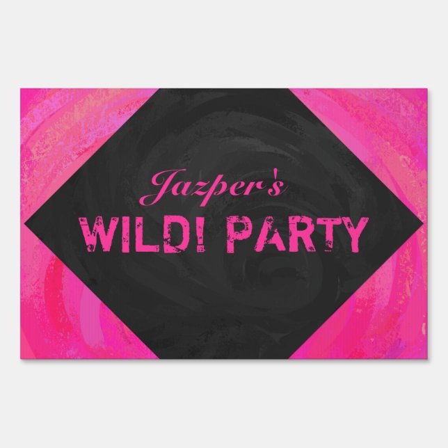 Pink Passion Personalized Sign (Back)