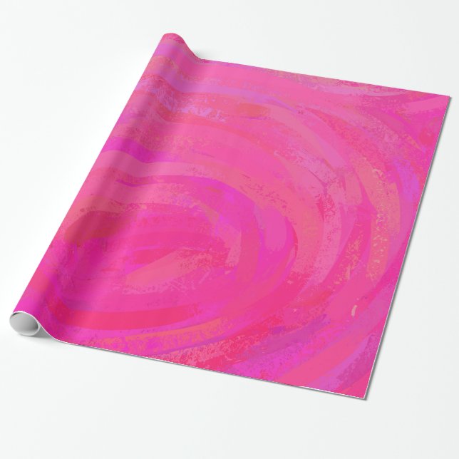 Pink Passion Wrapping Paper (Unrolled)