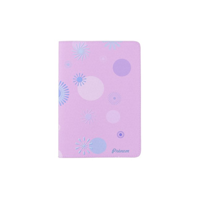 Pink Passport Holder with "Star" design (Front)