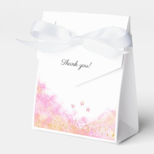 Pink Pastel Balloon Personalized Baby Shower Tent Favor Boxes