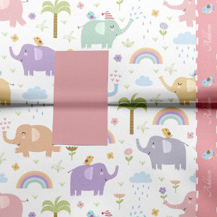 Black & Baby Pink X O XO XO's Trendy Cute Tissue Paper | Zazzle