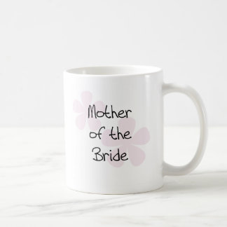 Pink Pastel Flowers Mother of Bride Coffee Mug