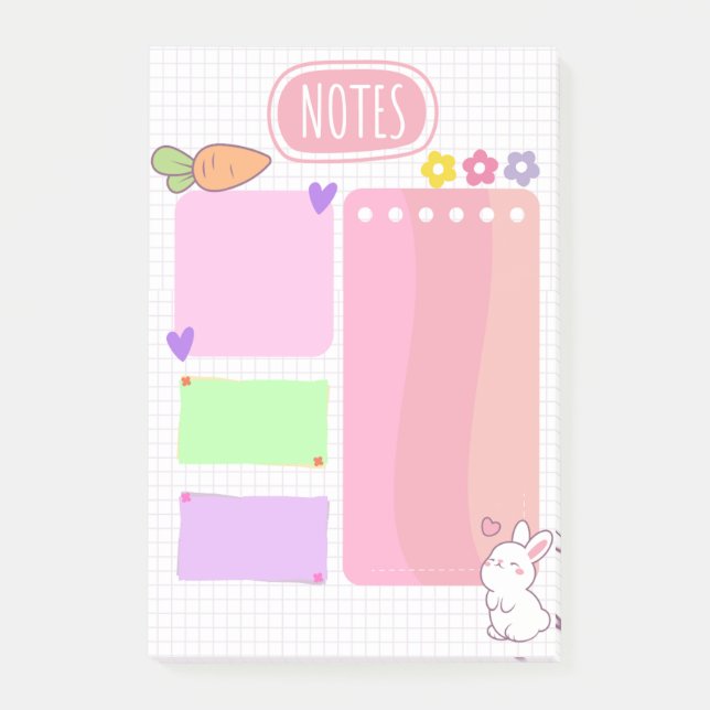 Pink Pastel Kawaii Notes  (Front)