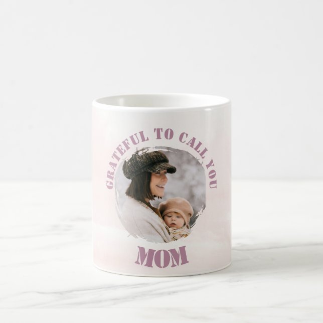 Pink Pastel Personalized Mug for Mom (Center)