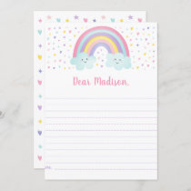 Pink Pastel Rainbow Birthday Time Capsule Cards